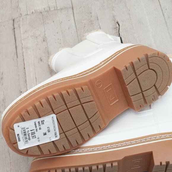 NWT Marc Fisher LTD Fargo Waterproof Faux Fur Trim Boots size 7 - Picture 7 of 10